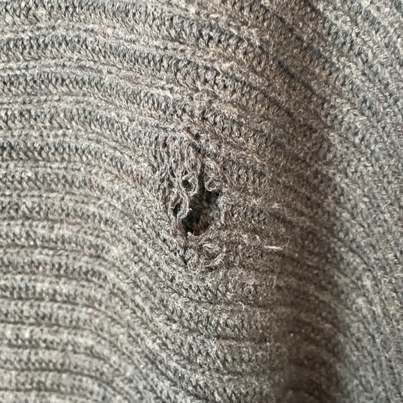 Kf/KaufmanFranco Collection Charcoal One Shoulder Sweater Size L. EE - Picture 4 of 5